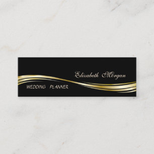 Elegant stilvoll, professionell, schwarz, einfach mini visitenkarte