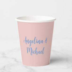 Elegant Stilvoll Trendy Unique Names Calligraphy Pappbecher
