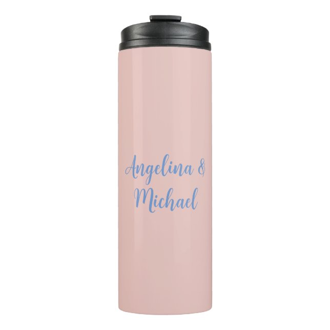 Elegant Stilvoll Trendy Unique Names Calligraphy Thermosbecher (Vorderseite)