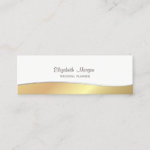 Elegant stilvoll und raffiniert,Imitate Gold Mini Visitenkarte