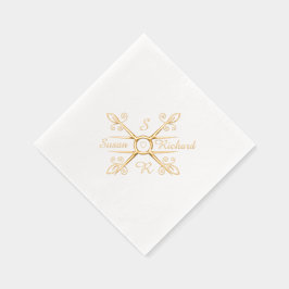 Elegant Stilvolle Hochzeit Servietten Mit Folie
