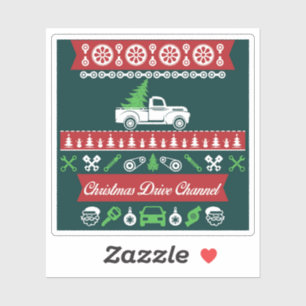 Elegant Stilvolle Pine Trees and Car Aufkleber