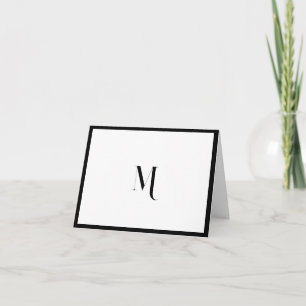 Elegant Stilvolle Schwarze Monogramm-Grenz