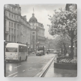 Elegant Street View Steinuntersetzer