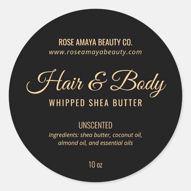 Elégant Style Spa Beauté Soap Lotion Étiquette (Devant)