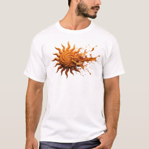 Elegant & Stylisch ABSTRACTE SONNE Modekunst T-Shirt