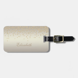 Elegant Stylisch Chic - Glänzendes Folien Konfetti Gepäckanhänger