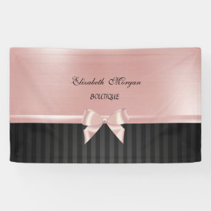 Elegant Stylisch Luxus ,gestreift, rosa Schleife Banner