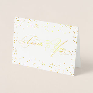 Elegant Stylish Calligraphy Script Vielen Dank Folienkarte