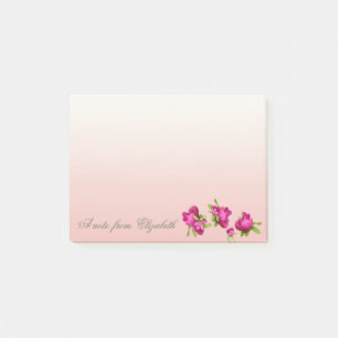 Elegant Stylish Girly , Blume Post-it Klebezettel