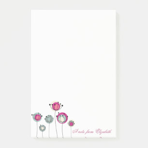 Elegant Stylish Girly , Blume Post-it Klebezettel