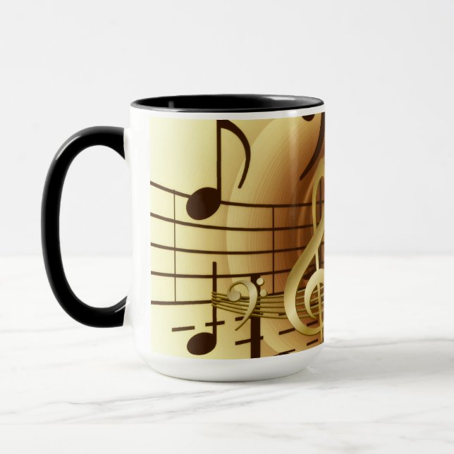 Elegant Stylish Musical Songwriter Tasse (Links)