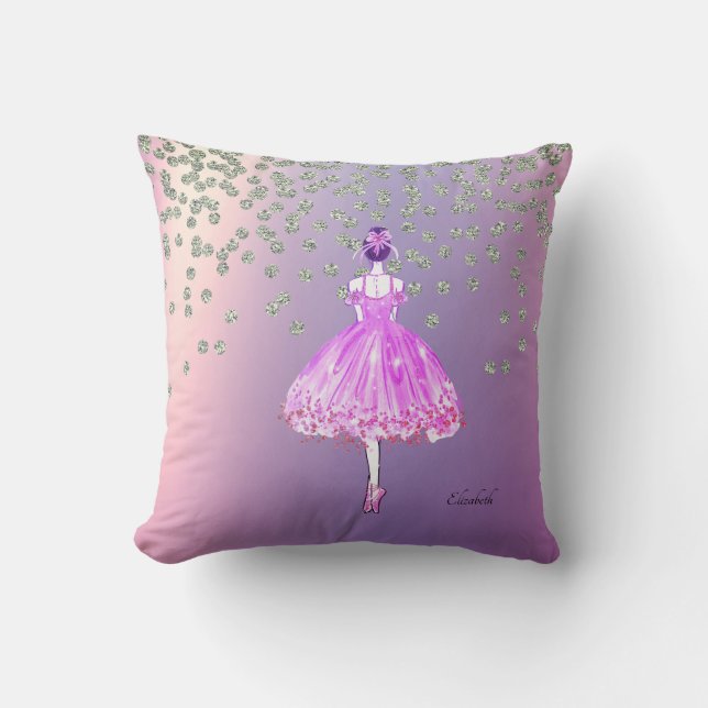 Elegant Stylish Shiny Diamonds Ballon Kissen (Vorderseite)