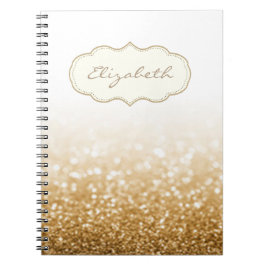 Elegant stylish , Shiny , Glittery Bokeh Notizblock
