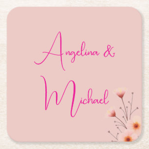 Elegant Stylish Trendy Handwriting Script Name Rechteckiger Pappuntersetzer