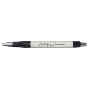 Élégant stylo promotionnel en crème légère avec mo
