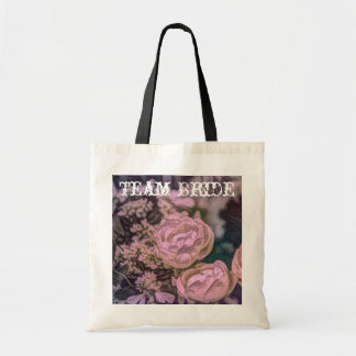 elegant summer garden dusty rose wedding tragetasche
