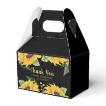 Elegant Sunflowers and Foliage Birthday Party