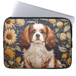 Elegant Sunflowers Cavalier King Charles Spaniel Laptopschutzhülle