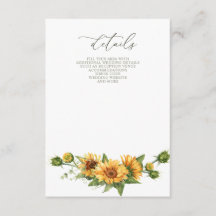 Elegant Sunflowers Garden Floral Wedding 
