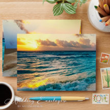 Elégant Sunset Beach Mariage d'été