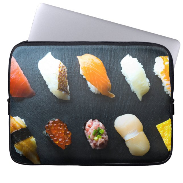 Elegant Sushi Nigiri Collection Laptop Sleeve (Vorderseite)