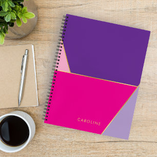 Elegant süß farbenfroh modern trendy personalisier notizbuch