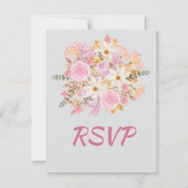 Elégant Sweet sixteen de carte RSVP Floral Anniver