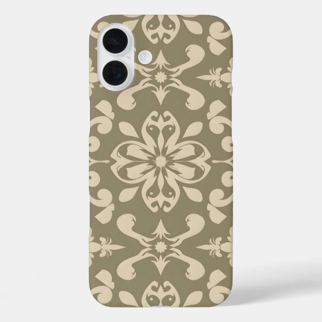 Elegant Symmetric iPhone16 Case - Soft Color Dig (Rückseite)