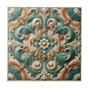 Elegant Symmetrische Keramik Fliese