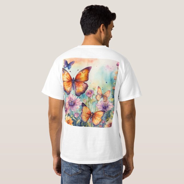 "Elégant T-shirt Bliss papillon" (Dos entier)