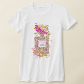 Elégant T-shirt Parties scintillant rose