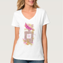 Elégant T-shirt Parties scintillant rose