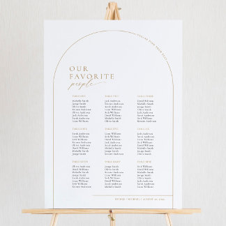 Élégant Tableau de Sièges de Bienvenue à 9 Tables
