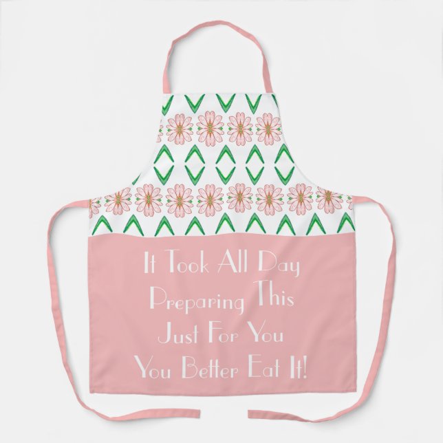 Élégant tablier rose (Recto)