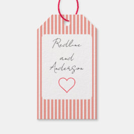 Elegant Tangerine Wedding Geschenkanhänger