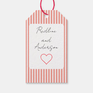 Elegant Tangerine Wedding Geschenkanhänger