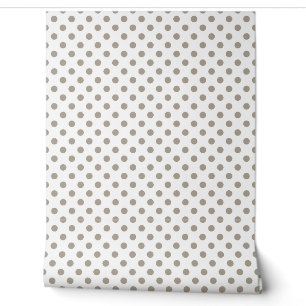 Elegant Taupe Polka Dots Tapete