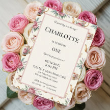 Elégant Tea Party Anniversaire Invitation pour les