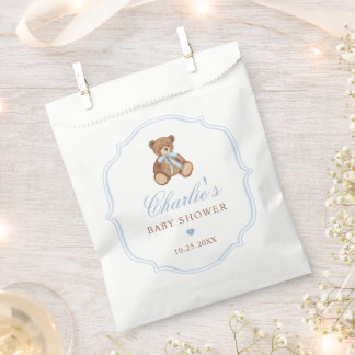 Elegant Teddy Bear Baby Shower Decor Geschenktütchen