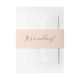 Elegant Terra Cotta Eine Hochzeit Einladungsbanderole