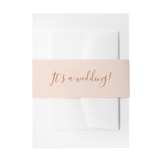 Elegant Terra Cotta Eine Hochzeit Einladungsbanderole
