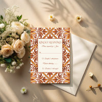 Elegant Terracotta Mexican Talavera Hochzeit
