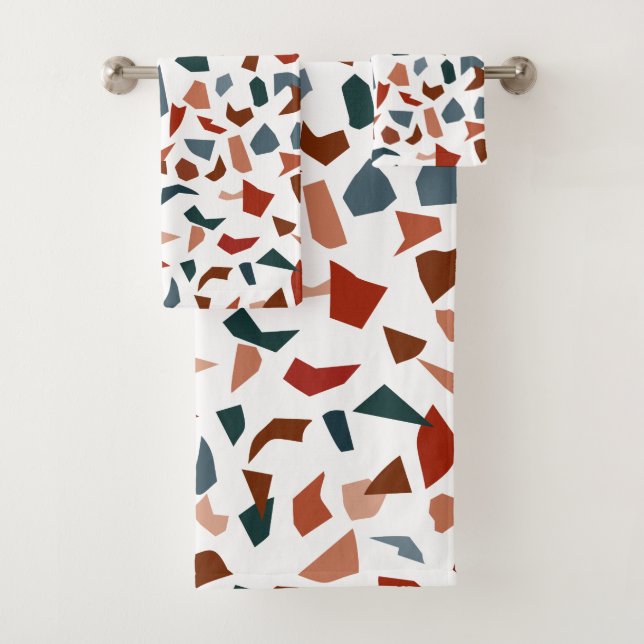 Élégant Térrazzo Marbre Motif de la serviette de b (En situation)