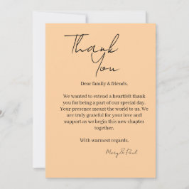 Elegant Thank You Card Dankeskarte