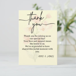 Elegant Thank You Card Dankeskarte