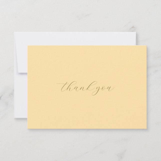 Elegant Thank You Card – Handcrafted Letterpress  Dankeskarte (Vorderseite)