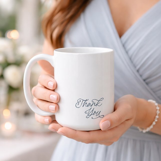Elegant Thank You Wedding Favor Mug (Créateur téléchargé)
