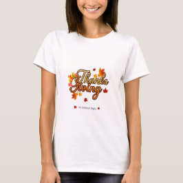Elegant Thanksgiving foliage autumn fall  T-Shirt