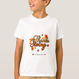 Elegant Thanksgiving foliage autumn fall  T-Shirt